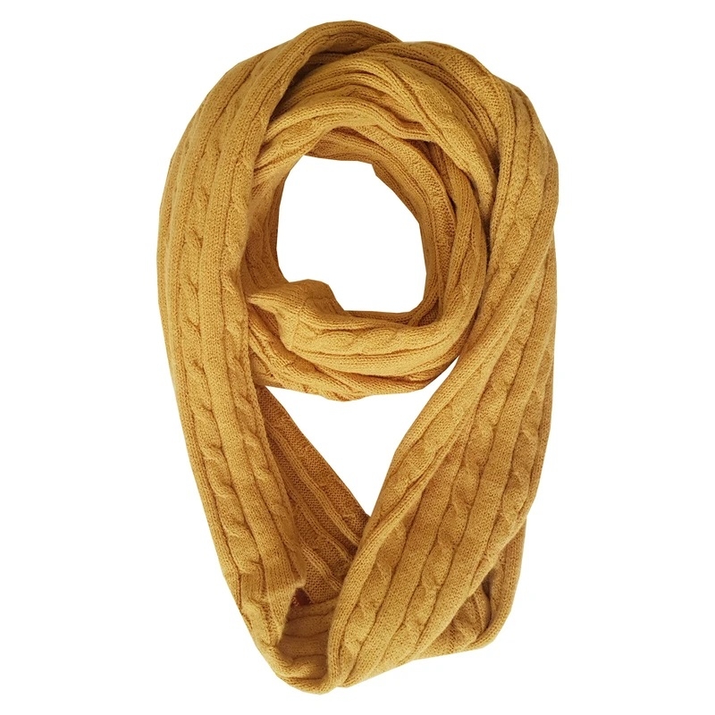  #Accessories #شال_گردن #شال_رینگی #بافت_کابلی #خردلی #اکسسوریز_بافتنی #مد_زمستانه #استایل_پاییزی #MustardScarf 